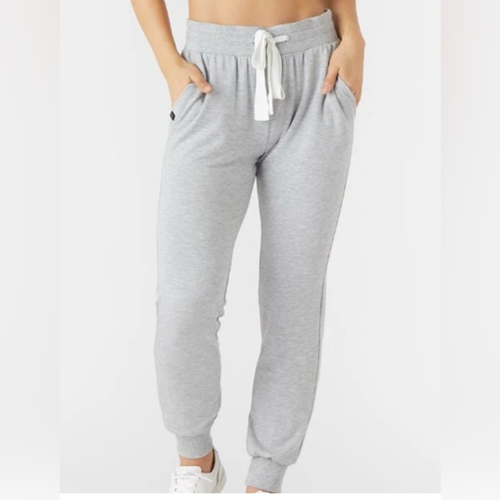 $80 Glyder halfway high waisted soft joggers silver fog